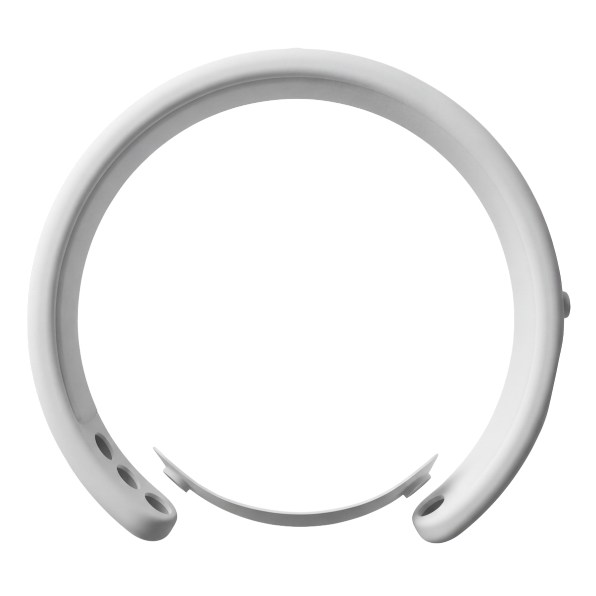 MetroBand wearable metronome headband showing the magnetic fit system with adjustable attachment points on a white background