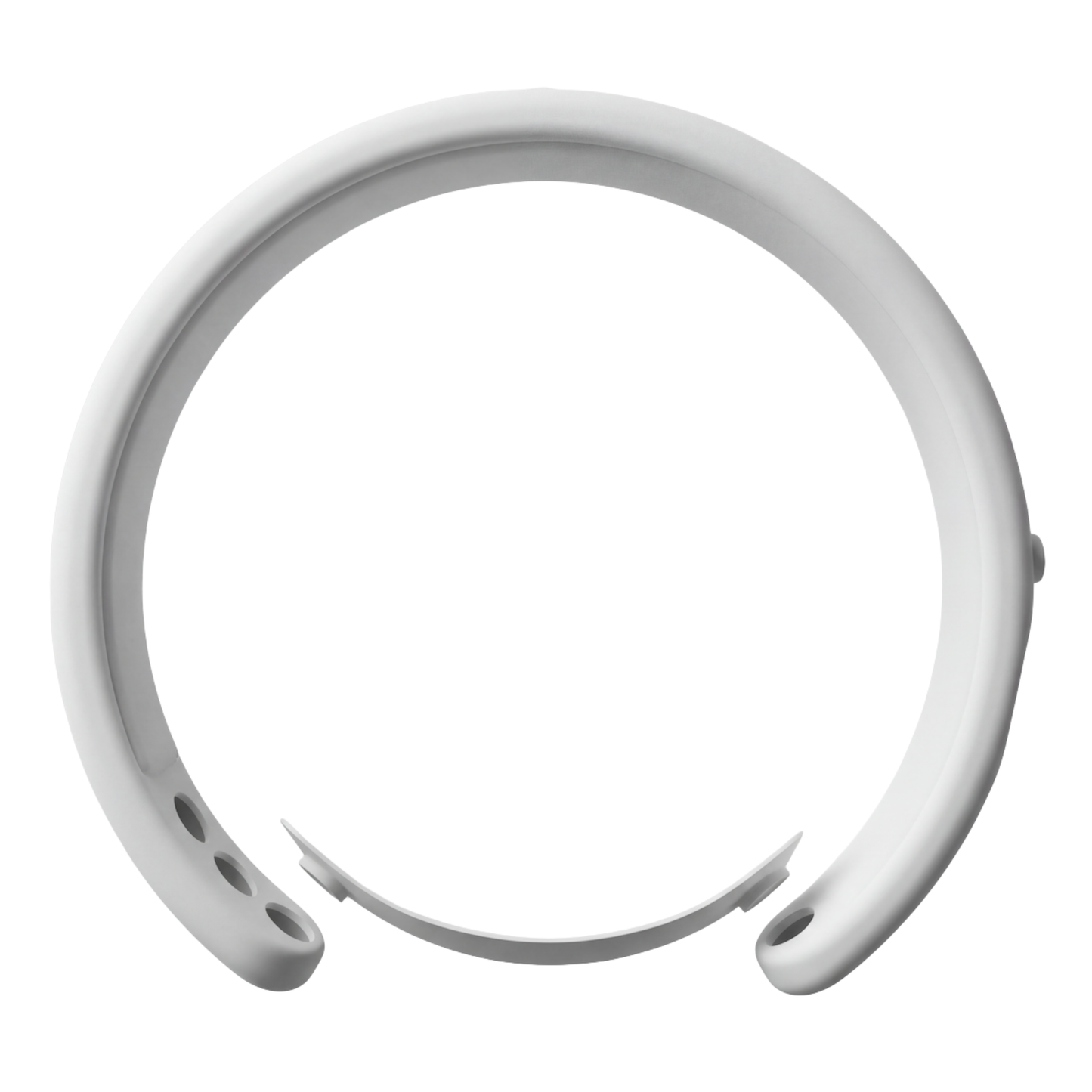 MetroBand wearable metronome headband showing the magnetic fit system with adjustable attachment points on a white background