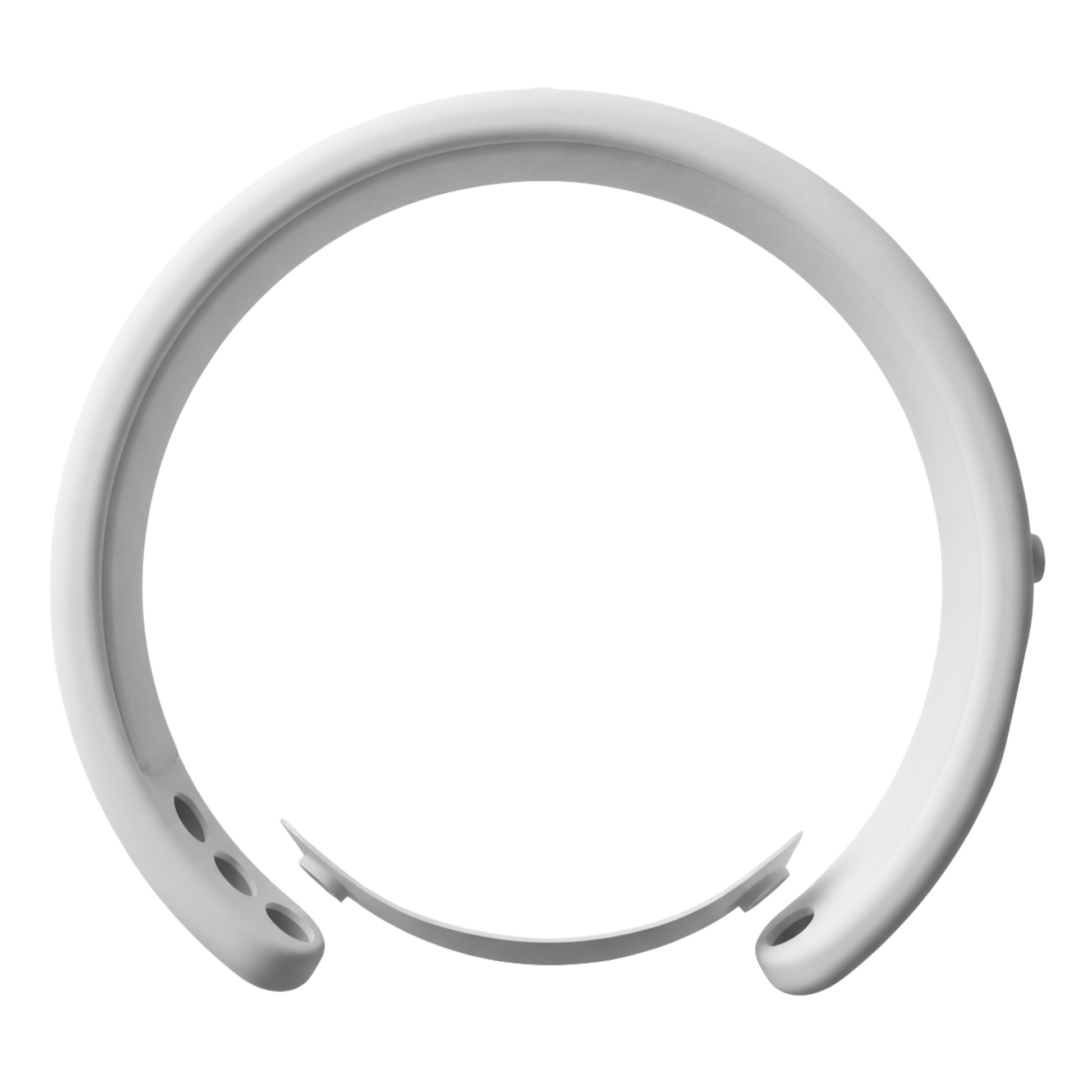 MetroBand wearable metronome headband showing the magnetic fit system with adjustable attachment points on a white background